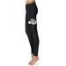 Women's Black Gonzaga Bulldogs Plus Size Thigh Logo Yoga Leggings