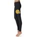 Women's Black Albany State Golden Rams Plus Size Thigh Logo Yoga Leggings