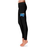 Women's Black MTSU Blue Raiders Plus Size Thigh Logo Yoga Leggings