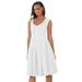 Plus Size Women's Cotton Denim Dress by Jessica London in White (Size 26)