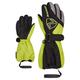 Ziener Unisex Baby Lauro Ski-Handschuhe/Winter | wasserdicht, Lange Stulpe, reflektierend, Black.Lime, 116cm