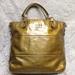 Coach Bags | Authentic Coach Gold Vernis Enamel Shoulder Bag | Color: Gold | Size: 13in X 13in X 3in