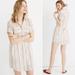 Madewell Dresses | Madewell Popover Courier Shirtdress In Textural Rainbow Stripe Large | Color: Green/White | Size: L