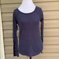 American Eagle Outfitters Tops | American Eagle Womens Denim Blue Knit Top | Color: Blue | Size: Xs