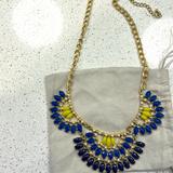 J. Crew Jewelry | J Crew Statement Necklace | Color: Blue/Gold/Green/Purple | Size: Os