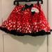 Disney Bottoms | Bnwt. Disney Parks Minnie Mouse Bow Twirly Skirt Skort. Purchased At Aulani | Color: Red/White | Size: Xlg