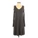 Maurices Casual Dress - A-Line: Gray Solid Dresses - Women's Size X-Small