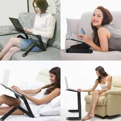 Laptoptisch Betttisch faltbar Klappbarer Computertisch Frühstückstisch Notebooktisch Kippbar Image