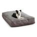 Happy Hounds Buster Deluxe Gray Sherpa Dog Bed