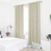 Everly Quinn Boulus Gold Foil Print Blackout Thermal Insulated Grommet Curtains Set Of 2 Polyester in White | 84 H in | Wayfair