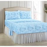 Ivy Bronx Fawnlily Tight Grip Abstract Microfiber Sheet Set Polyester in Blue | 102 H x 108 W in | Wayfair 561C5F0D01C840C5B3A97F1D63A1294D