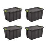 Sterilite Tuff1 Latching 30 Gallon Plastic Storage Tote Container w/ Lid Plastic in Gray | 18.13 H x 19.75 W x 29.88 D in | Wayfair 4 x 15273V04