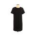 FELICITY & COCO Casual Dress - Shift: Black Solid Dresses - Women's Size Small