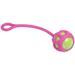 Pink 'Tug-O-Warp' Fetching Tugging and Chew Squeaking TPR Dog Toy, Large