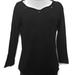 Anthropologie Sweaters | Anthropologie Moth Black Sweater W/Black And Crystal Buttons Medium | Color: Black | Size: M