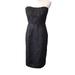 J. Crew Dresses | J.Crew Black Strapless Tinsel Cocktail Dress Women's Size 2 (I24) | Color: Black | Size: 2