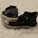 Columbia Shoes | Black And Purple Chuck Taylor All Stars Converse Ladies Size 6 | Color: Black | Size: 6