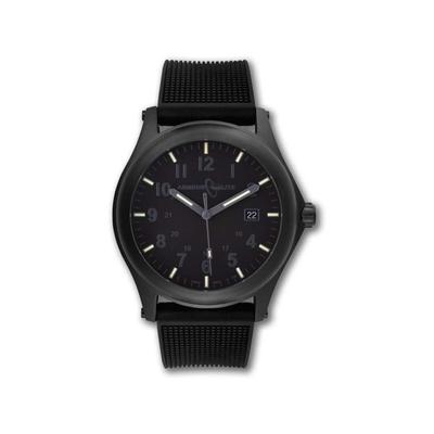 Armourlite Field Series AL135 Swiss Made Tritium Illuminated Watch with Shatterproof Armourglass Black Case Blackout Dial 42mm AL135