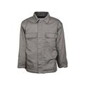 MCR Safety CHC1GL Flame Resistant Insulated Chore Coat Modacrylic Quilted Lining 100percent Cotton Outer Gray L CHC1GL