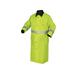 MCR Safety Luminator Premium Waterproof Raincoat .54mm Nylon/PVC - PVC/Nylon Reversible Coat to Black Lime/Black M 7368CRM