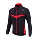 d.Stil Men's Cycling Jacket Windproof Waterproof Winter Cycling Jacket MTB Mountain Bike Jacket Visible Reflective Fleece Warm Jacket Size S-2XL, mens, black red, XL