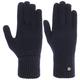 Lierys Merino Men´s Gloves by Women - Made in Italy full-fingered wool Autumn-Winter - S/M navy