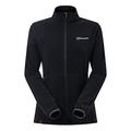 Berghaus Women's Prism 2.0 Micro Interactive Full Zip Fleece Jacket, Added Warmth, Flattering Style, Durable, Black, 18