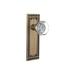 Nostalgic Warehouse Waldorf Solid Brass Passage Door Knob Set with