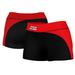 Women's Black/Red Louisiana Ragin' Cajuns Curve Side Shorties