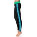 Women's Black/Royal West Florida Argonauts Plus Size Side Stripe Yoga Leggings