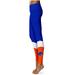 Women's Royal Boise State Broncos Plus Size Color Block Yoga Leggings