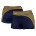 Women's Navy/Gold Akron Zips Curve Side Shorties
