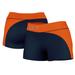 Women's Navy/Orange Cal State Fullerton Titans Curve Side Shorties