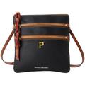 Women's Dooney & Bourke Pittsburgh Pirates Pebble Triple-Zip Core Crossbody Purse