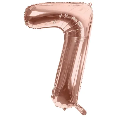 Folienballon 7, rosé, 86 cm Image