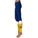 Women's Navy Kent State Golden Flashes Plus Size Color Block Yoga Leggings