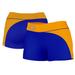 Women's Blue/Gold Albany State Golden Rams Curve Side Shorties