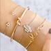 Free People Jewelry | Boho 14k Layered Bracelets Gold Set | Color: Gold | Size: Os