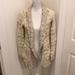 Anthropologie Sweaters | Long Sweater With Just A Bit Of Sparkle | Color: Cream/Silver | Size: Xs