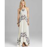 Free People Dresses | Free People Babydoll White Floral Maxi Slip Dress S Rare | Color: White | Size: S