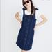 Madewell Dresses | Madewell Denim Button Front Tie At Shoulder Denim Dress Super Cute Euc | Color: Blue | Size: 2
