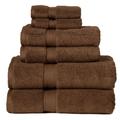 Egyptian Cotton Bath Towel Set Six Piece Set, Six Piece Set, Chocolate