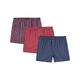 Snocks Boxer Shorts Men Loose Fit 3x Mens Boxers Multipack Check Pattern Blue Red Size XL Mens Underwear Cotton Woven Boxers for Men Underwear Man