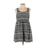 Ecote Casual Dress: Gray Aztec or Tribal Print Dresses - Women's Size Small