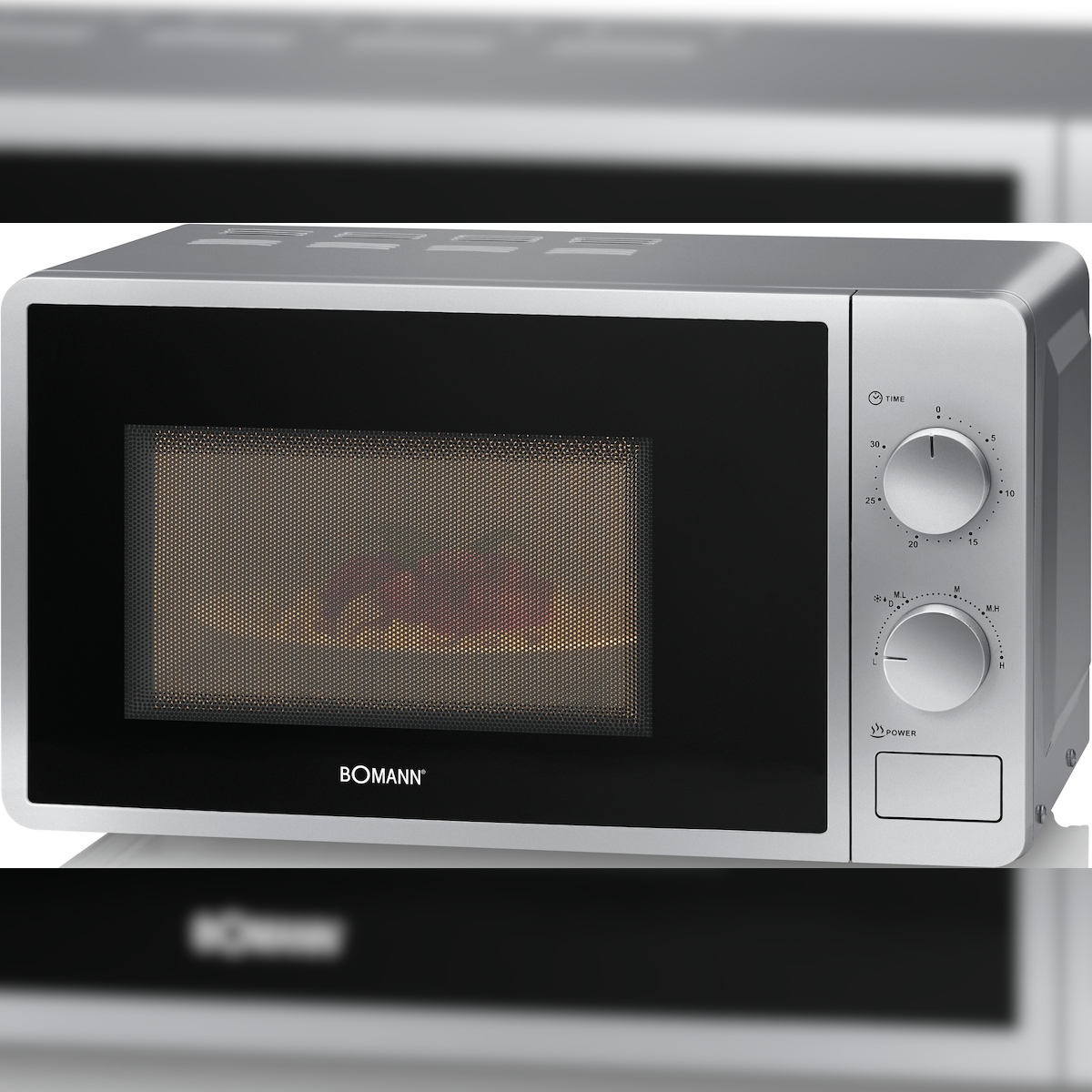 Bomann MW 6014 CB Arbeitsplatte Solo-Mikrowelle 20 l 700 W Silber Image