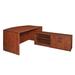 "Legacy 71"" Hi-Low Bow Front L-Desk Shell- Cherry - Regency LLDSLCBF7135CH"