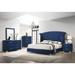 Chantel Pacific Blue 3-piece Bedroom Set with 2 Nightstands