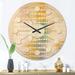 Designart 'Retro Abstract Design VIII' Mid-Century Modern Wood Wall Clock