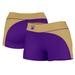 Women's Purple/Gold Western Carolina Catamounts Curve Side Shorties