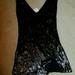 Free People Dresses | Free People Nwt Black Sequined Side Slit Mini Dress Sexyaf!!! | Color: Black | Size: S